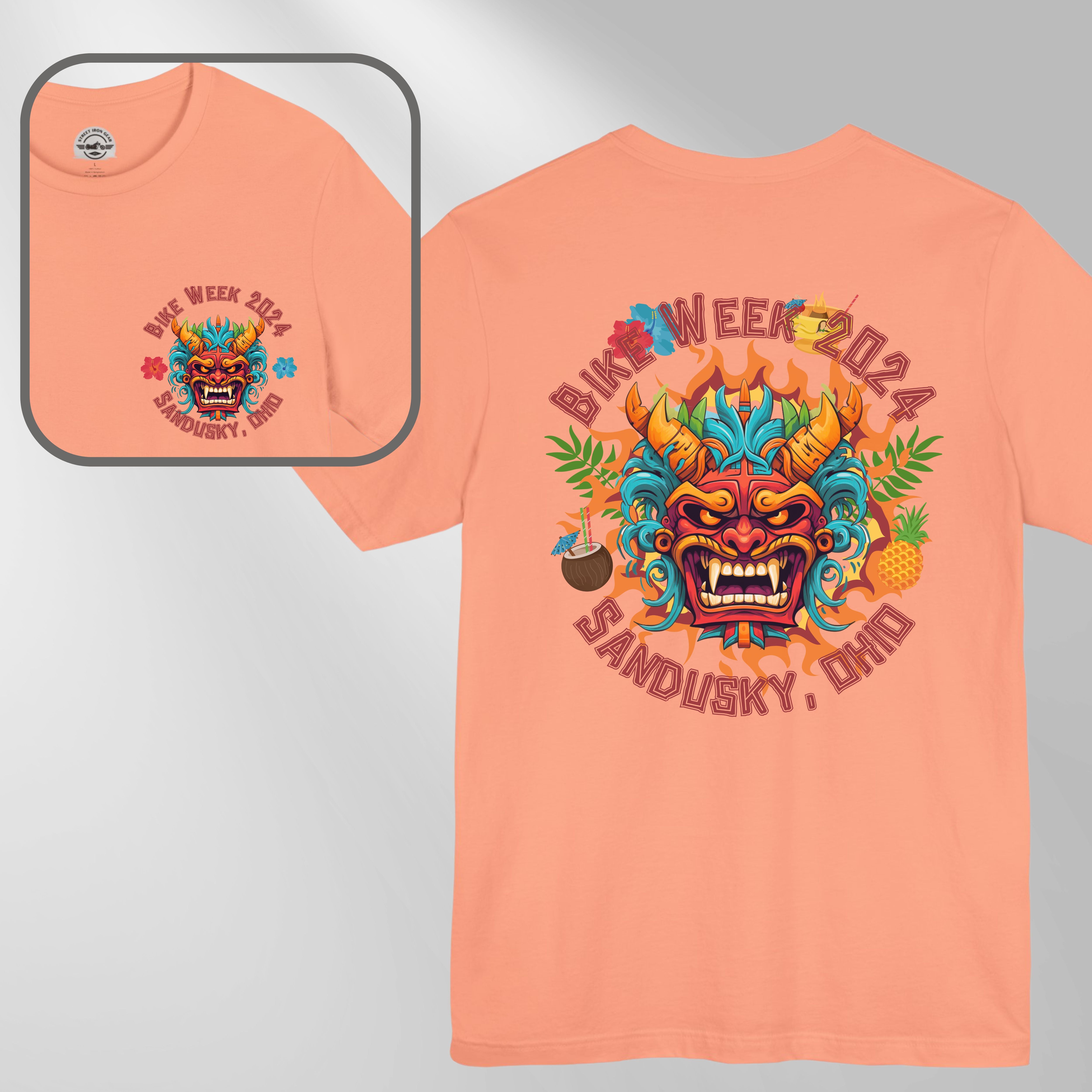 Ohio Bike Rally 2024 Tiki Demon Crew Neck TShirt