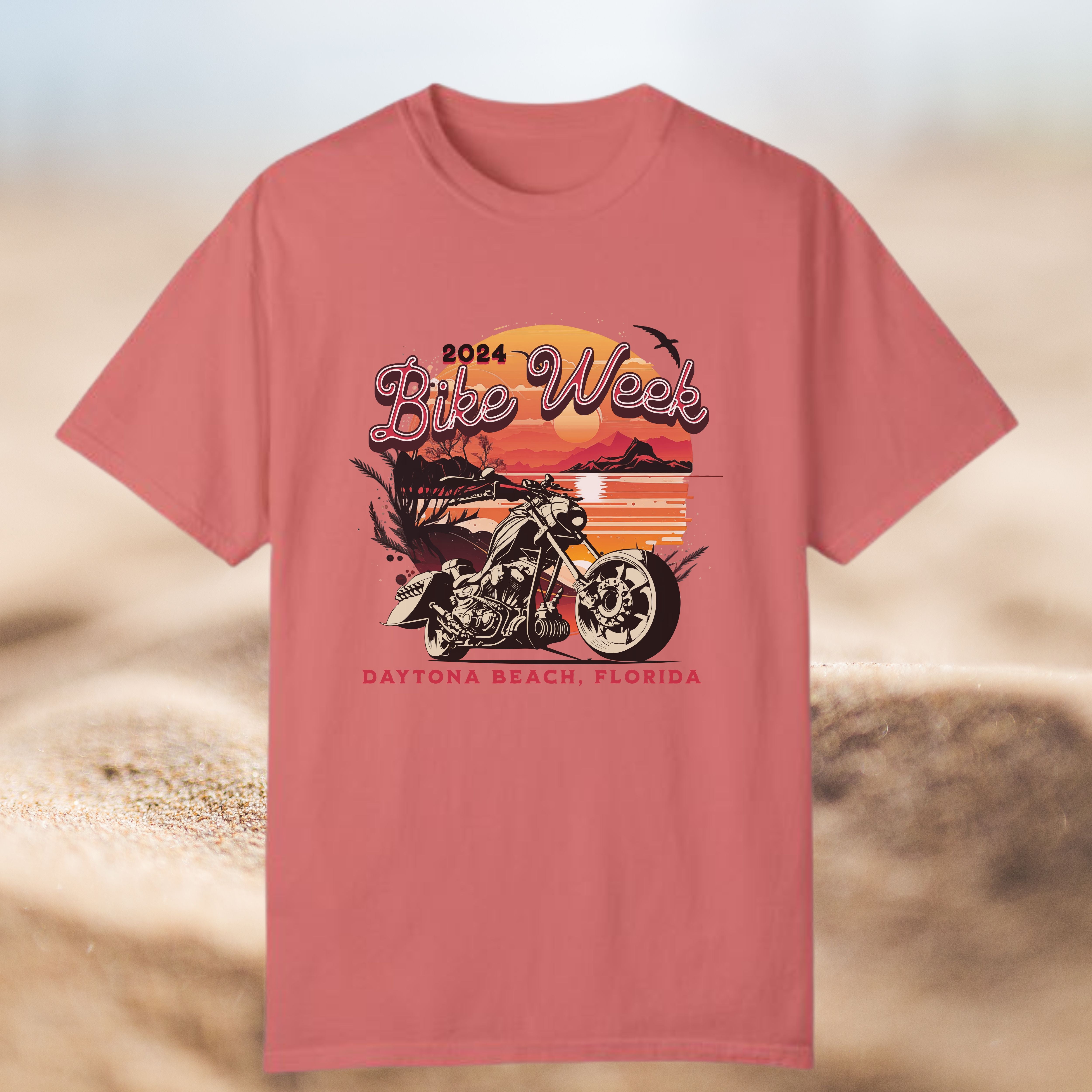 Daytona Beach Bike Week 2024 Premium Crew Neck TShirt