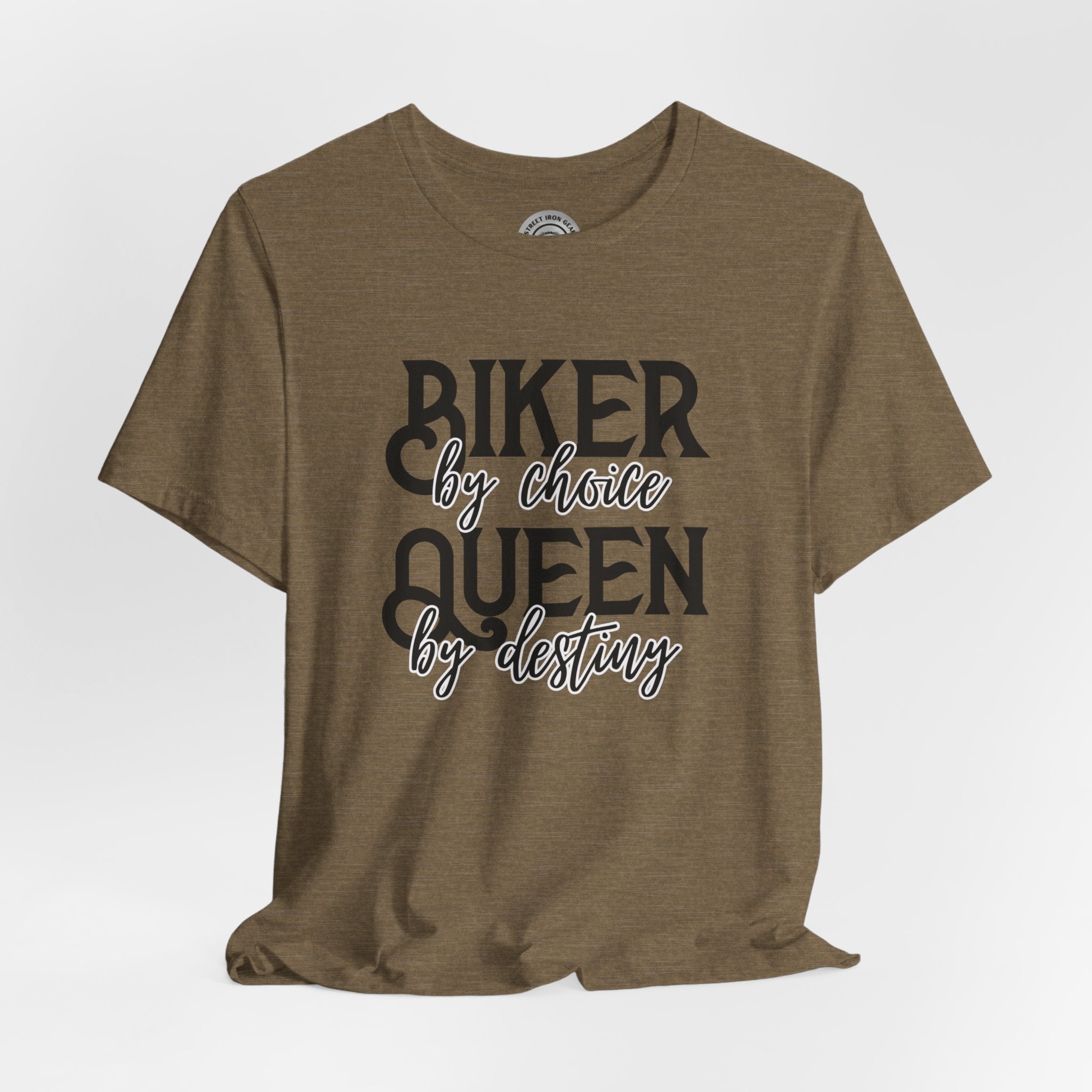 Ladies Biker-Themed Crew Neck TShirt