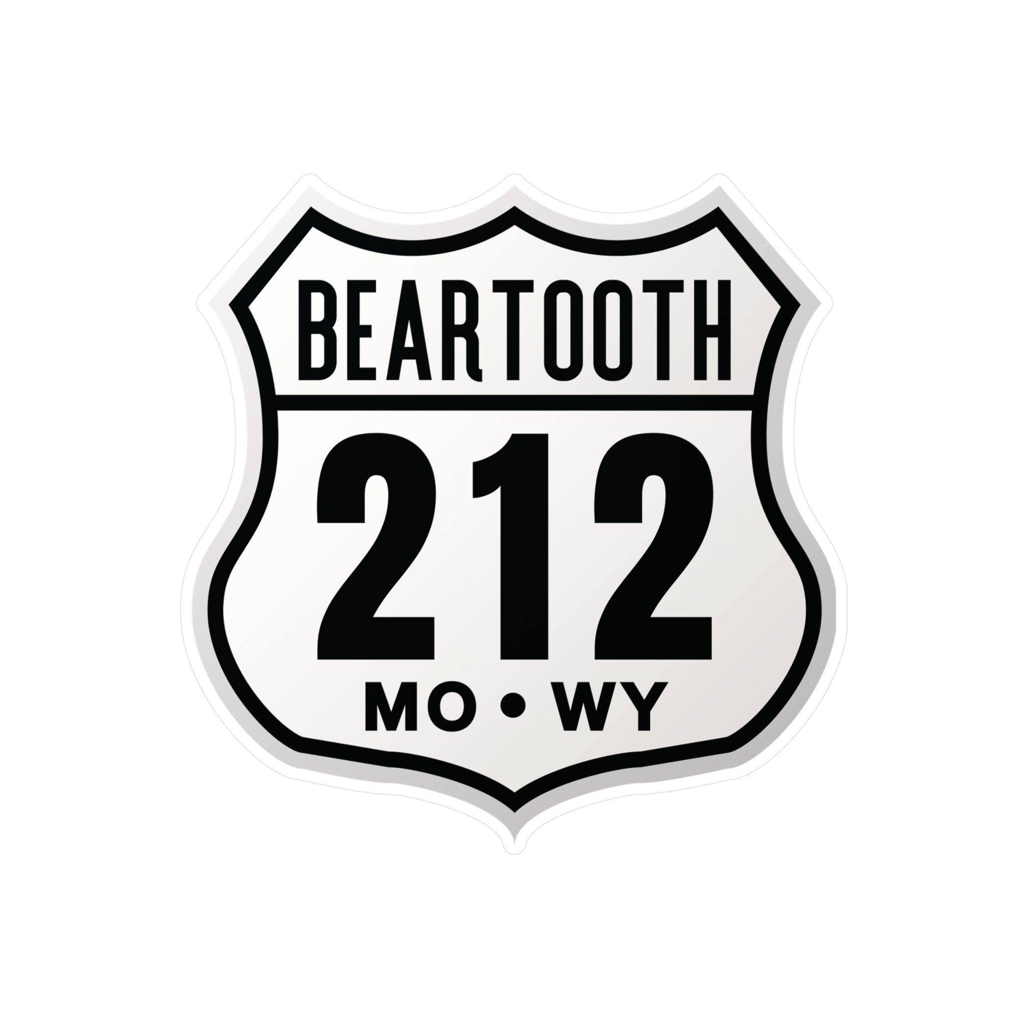 Beartooth Highway 212 Motorcycle Decal