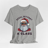 Biker Santa Christmas Crew Neck TShirt