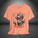 Ladies Daytona Bike Week 2025 Hipster Skull Crew Neck TShirt