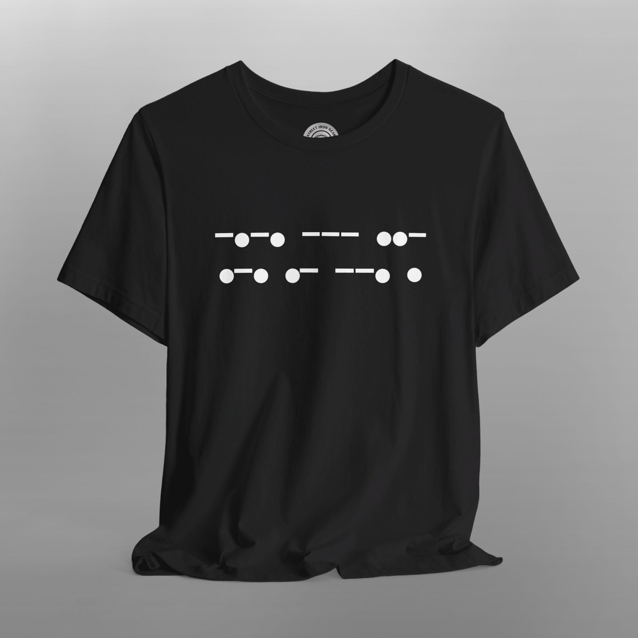 Morse Code 'Courage' Crew Neck TShirt