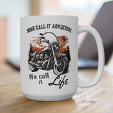 Motorcycle Ceramic Coffee Mug 15 oz