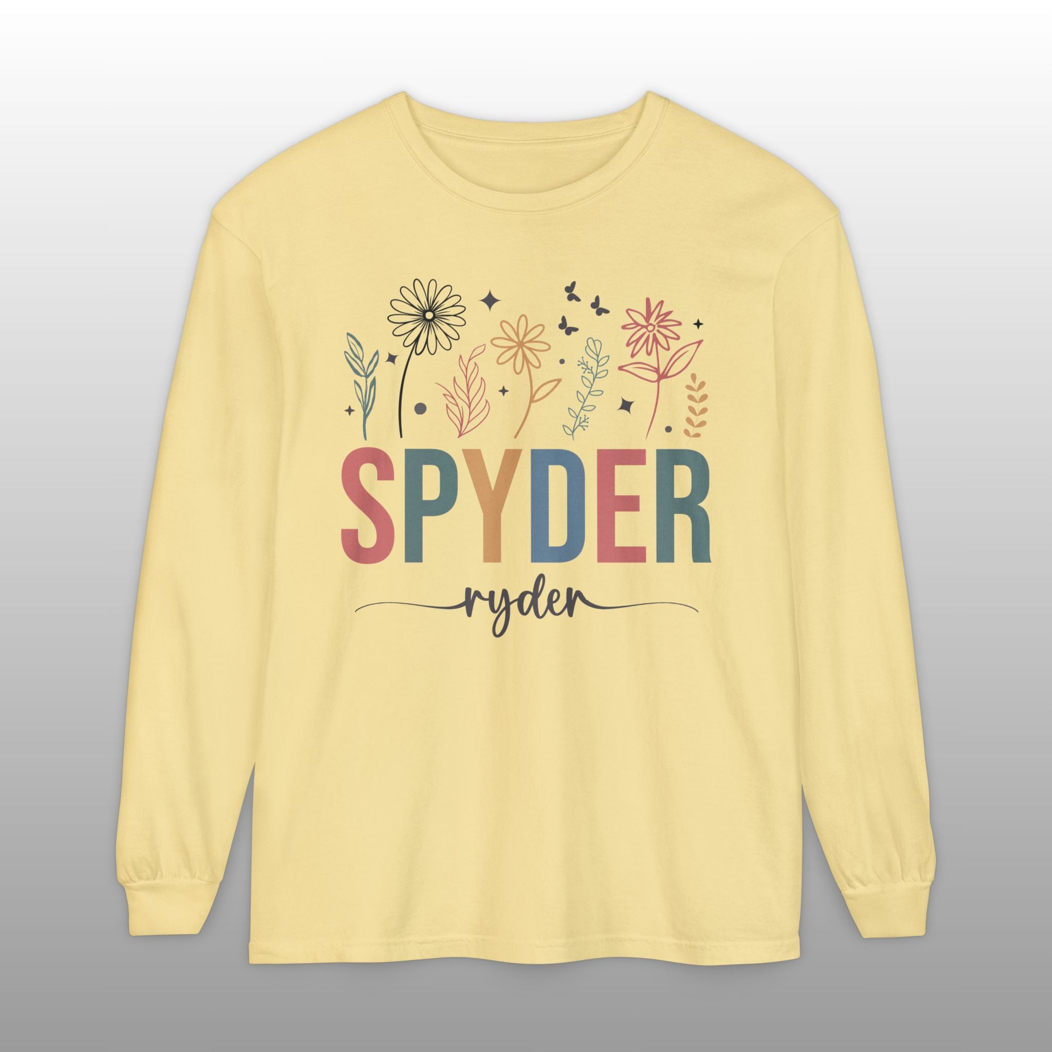 Can-Am Spyder Ryder Boho Floral Long Sleeve TShirt