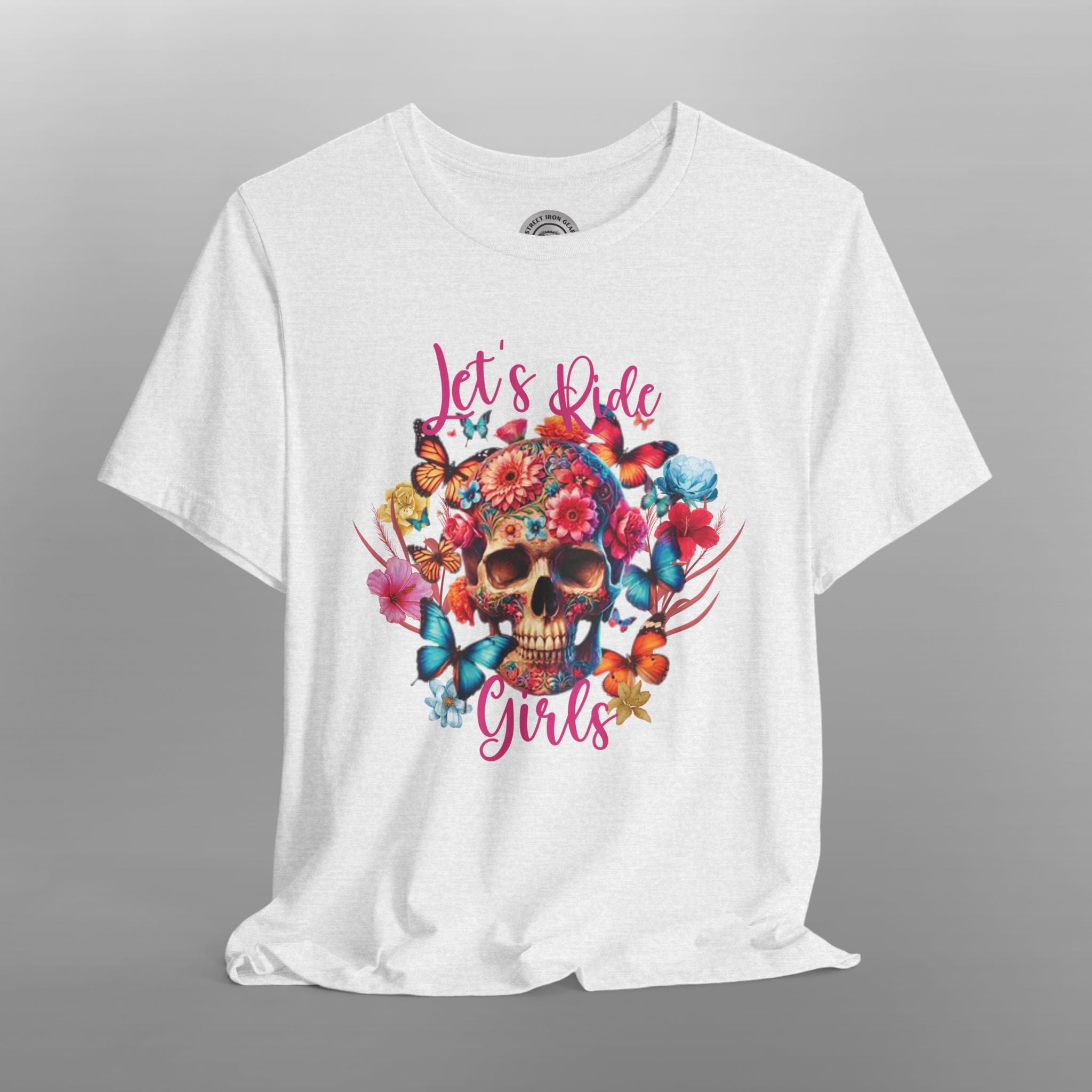 Cottagecore Skull Women's Motorcycle TShirt