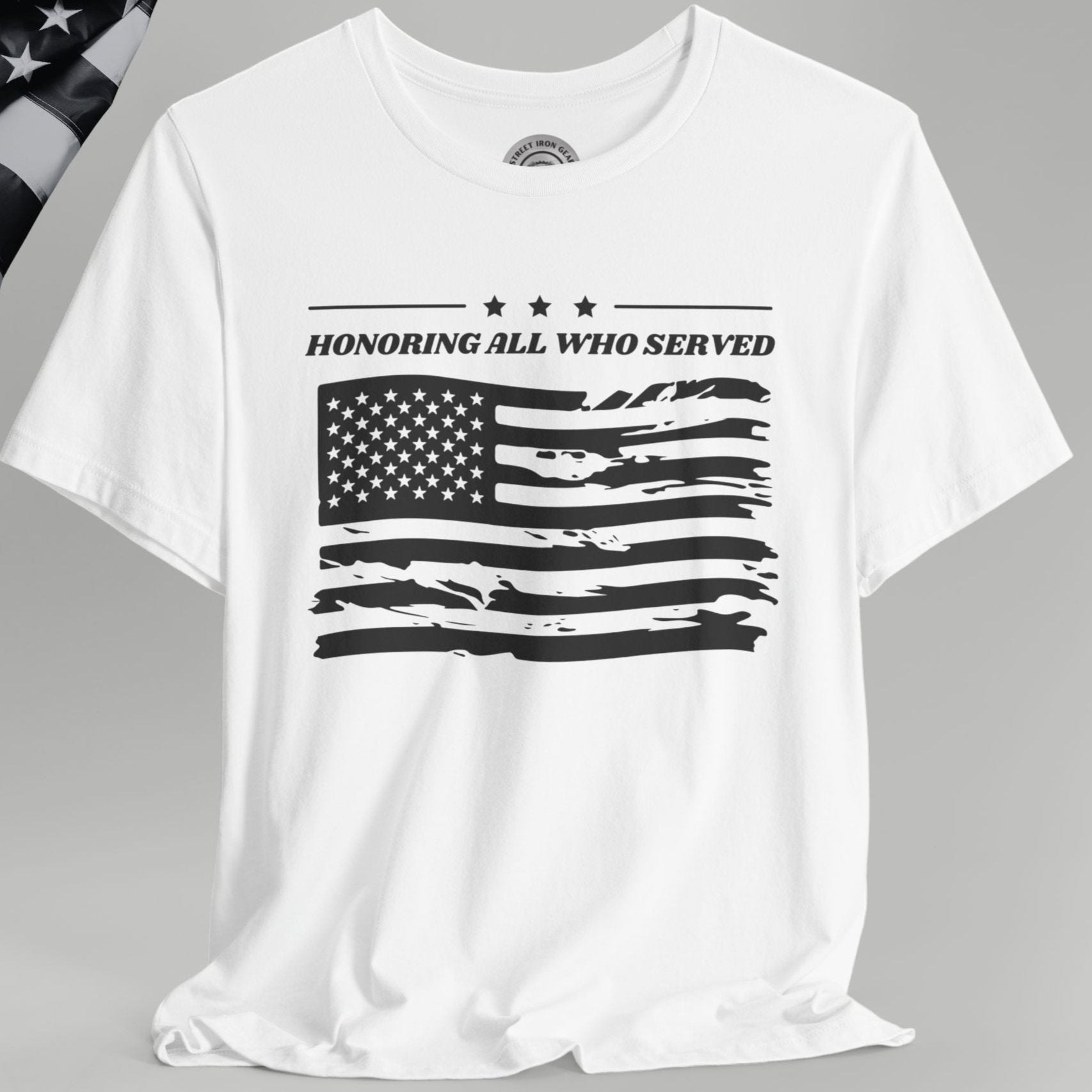 American Veteran Flag Crew Neck TShirt