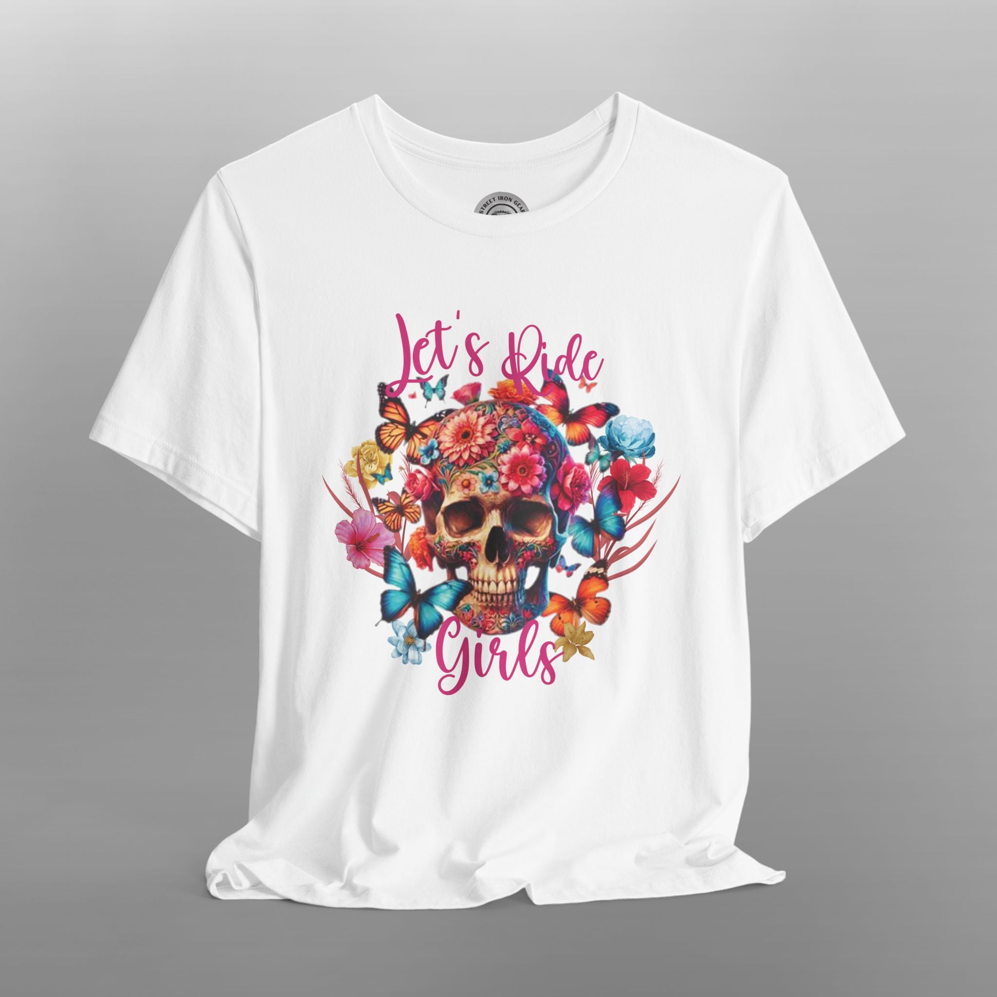 Cottagecore Skull Women's Motorcycle TShirt
