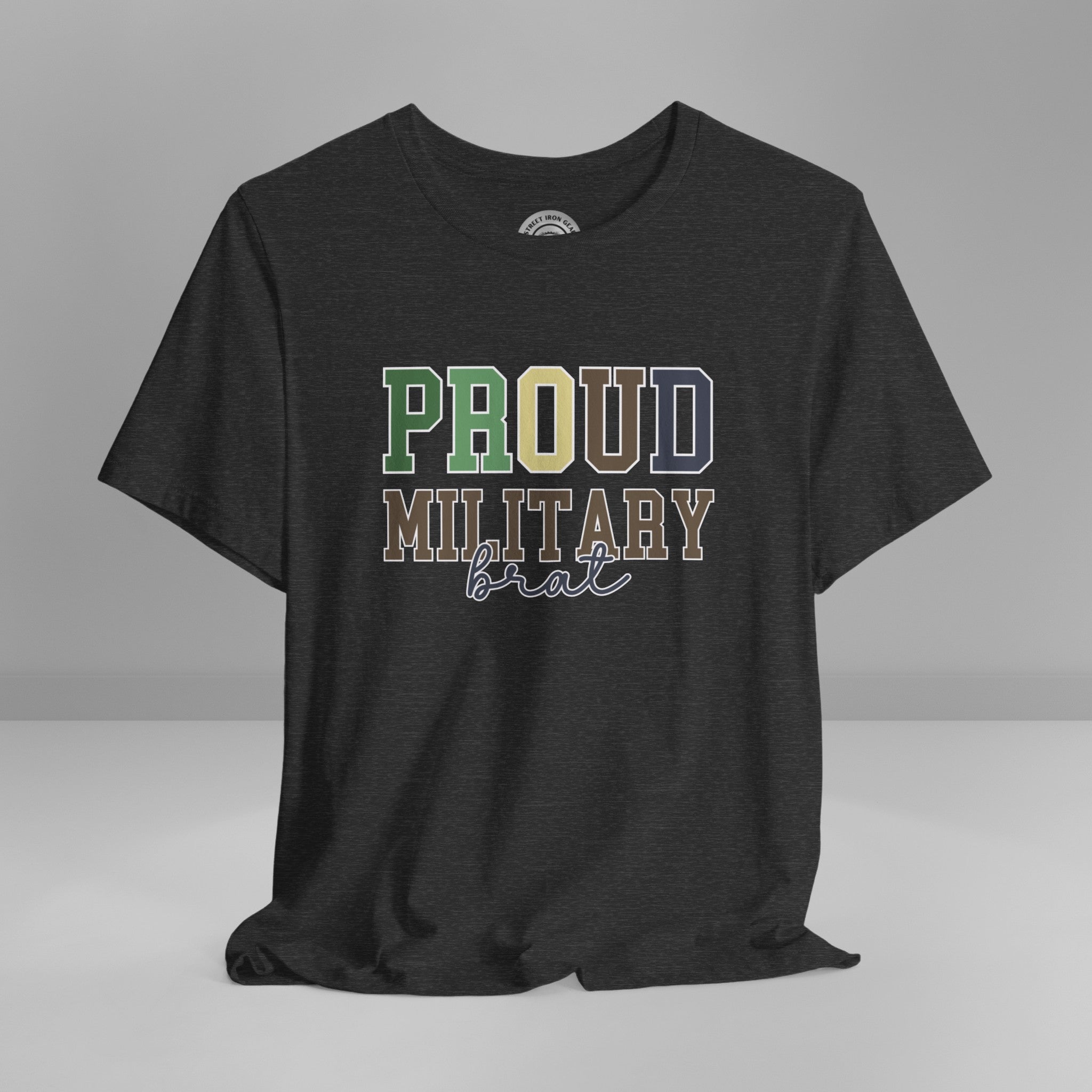 Proud Military Brat Crew Neck TShirt