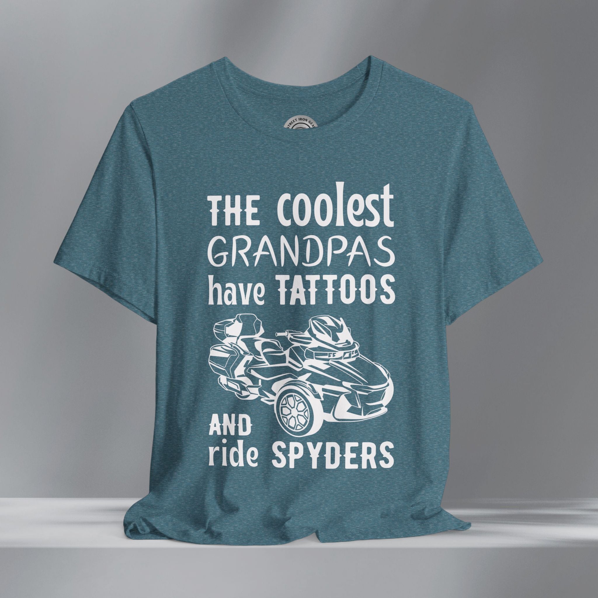 The Coolest Grandpas Ride Spyders (RTL) Crew Neck TShirt