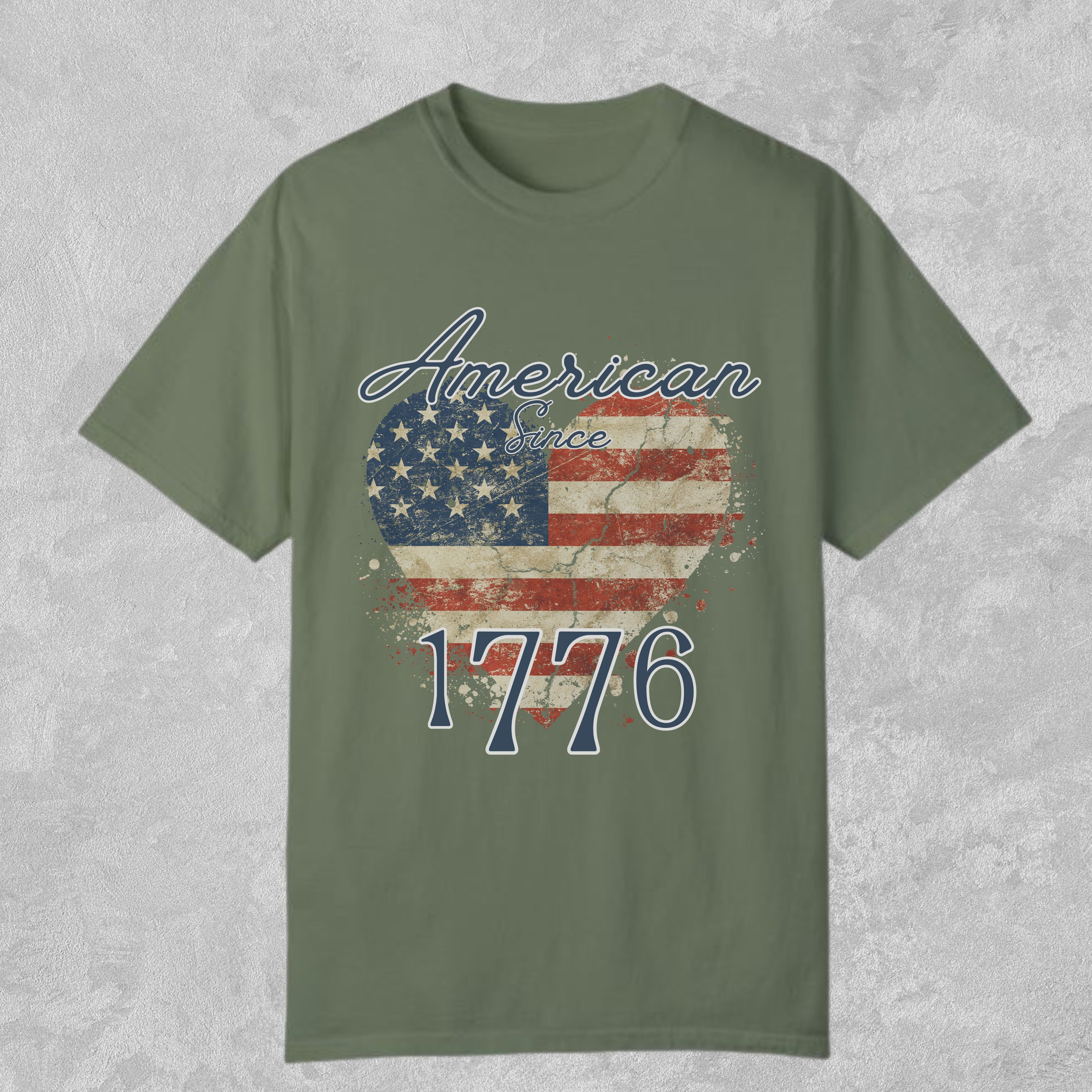 American Since 1776 Eagle Flag Crew Beck TShirt