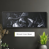 Harley Motorcycle Canvas Print - Gallery Wrapped