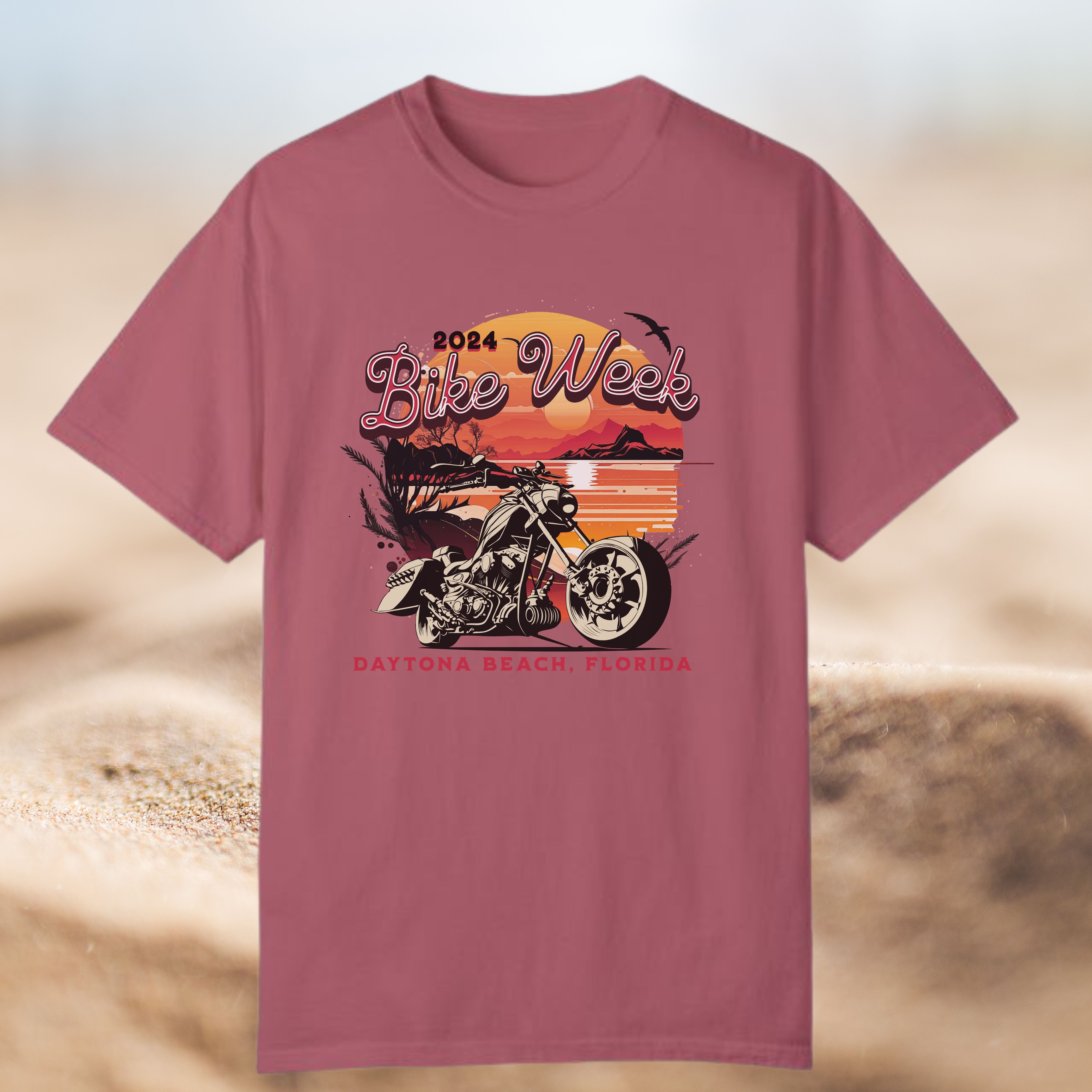 Daytona Beach Bike Week 2024 Premium Crew Neck TShirt