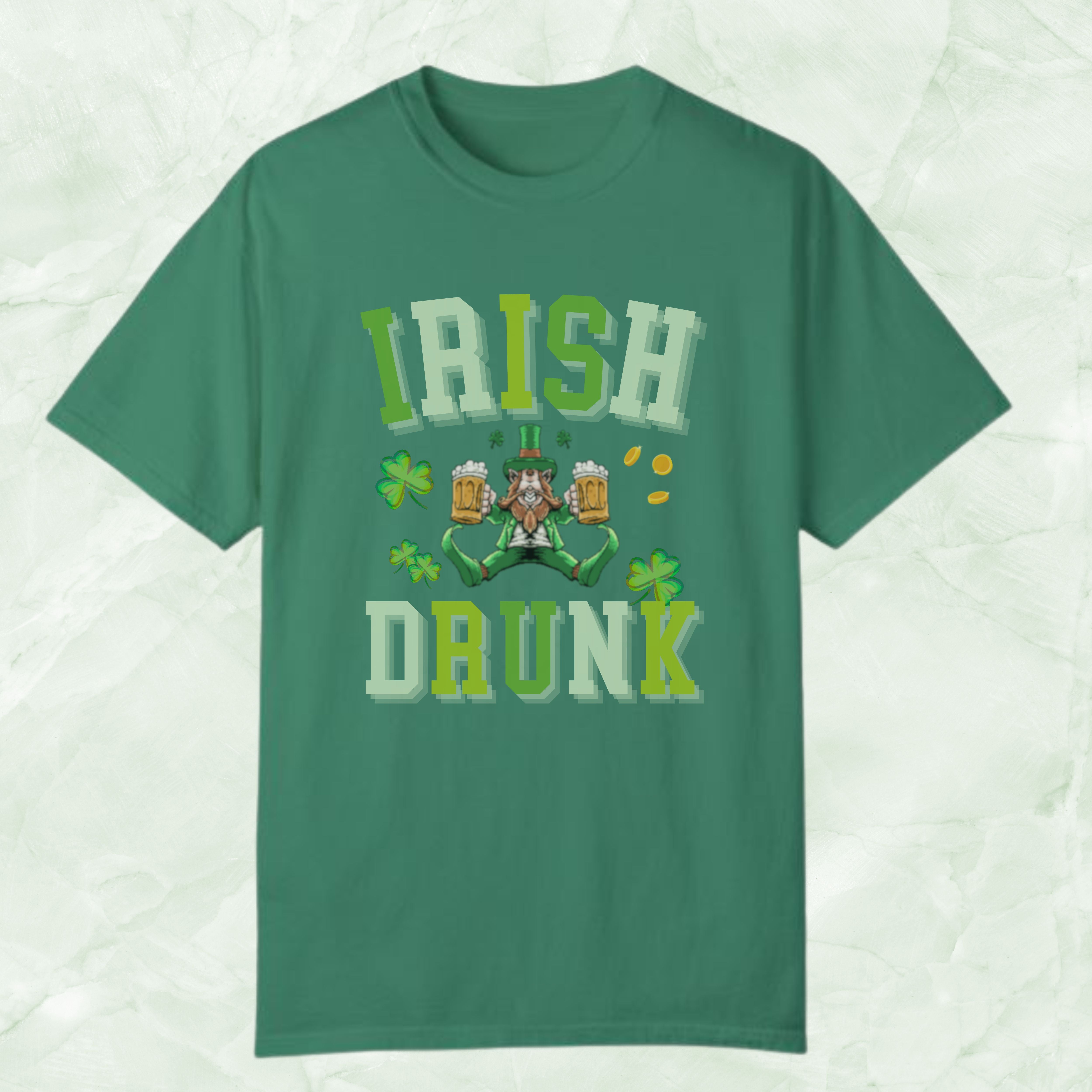 St Patricks Day Irish Drunk Crew Neck TShirt