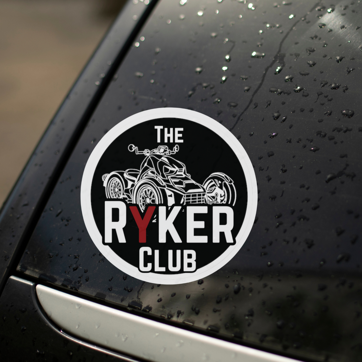 Can-Am Ryker Motorcycle Club Round Decal