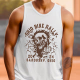 Ohio Bike Rally 2024 Grunge Skull Jersey Tank