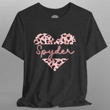 Can-Am Spyder Animal Print Heart Crew Neck TShirt