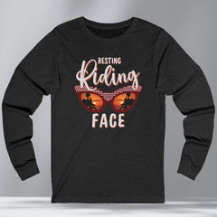 Sarcastic Motorcycle Long Sleeve Crew Neck TShirt
