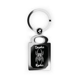 Spyder Ryder Metal Motorcycle Keychain