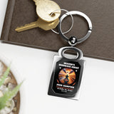 Angel Design Biker Memorial Metal Key Ring