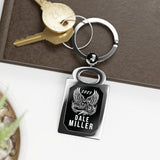 Winged Cruiser Design Biker Memorial Metal Key Ring