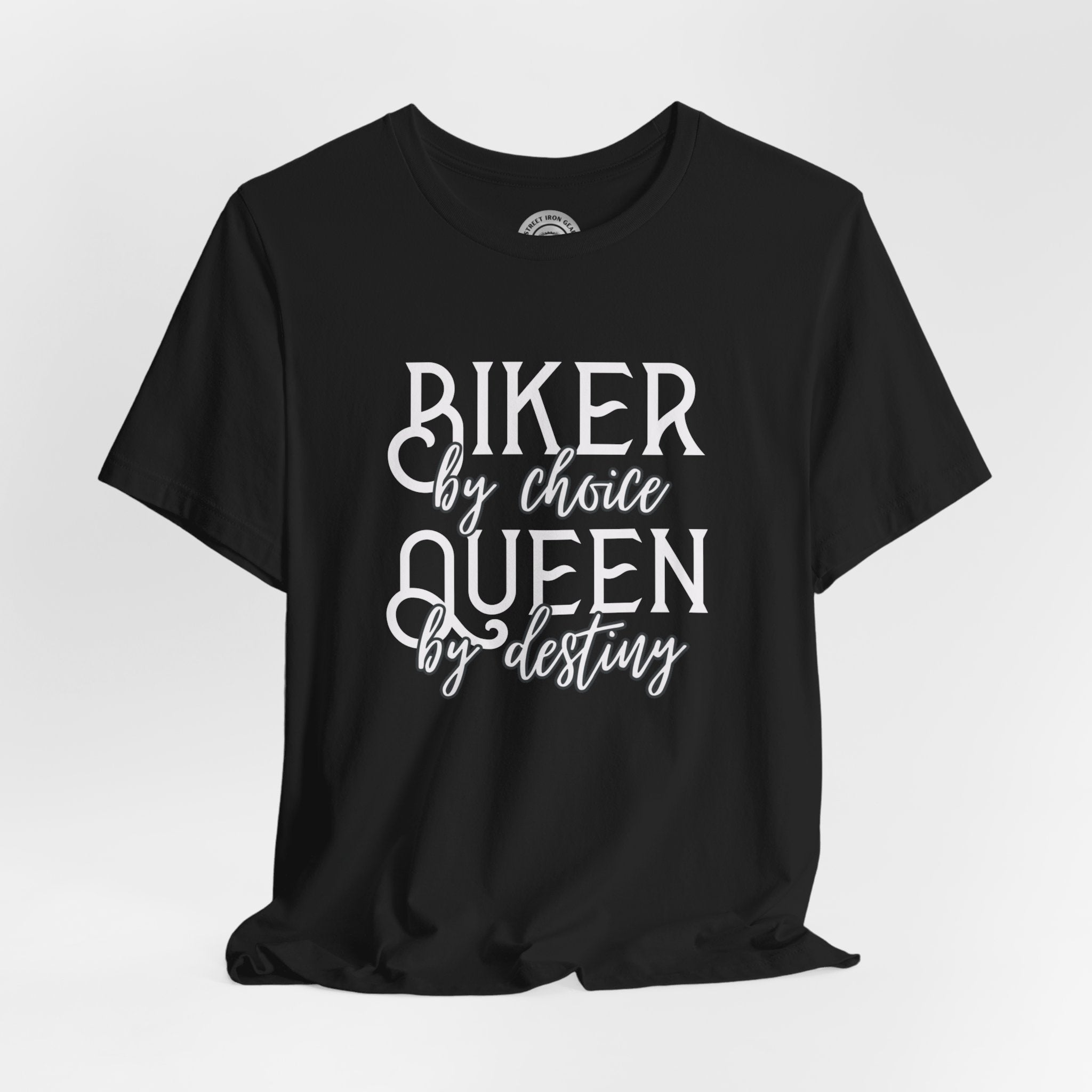 Ladies Biker-Themed Crew Neck TShirt