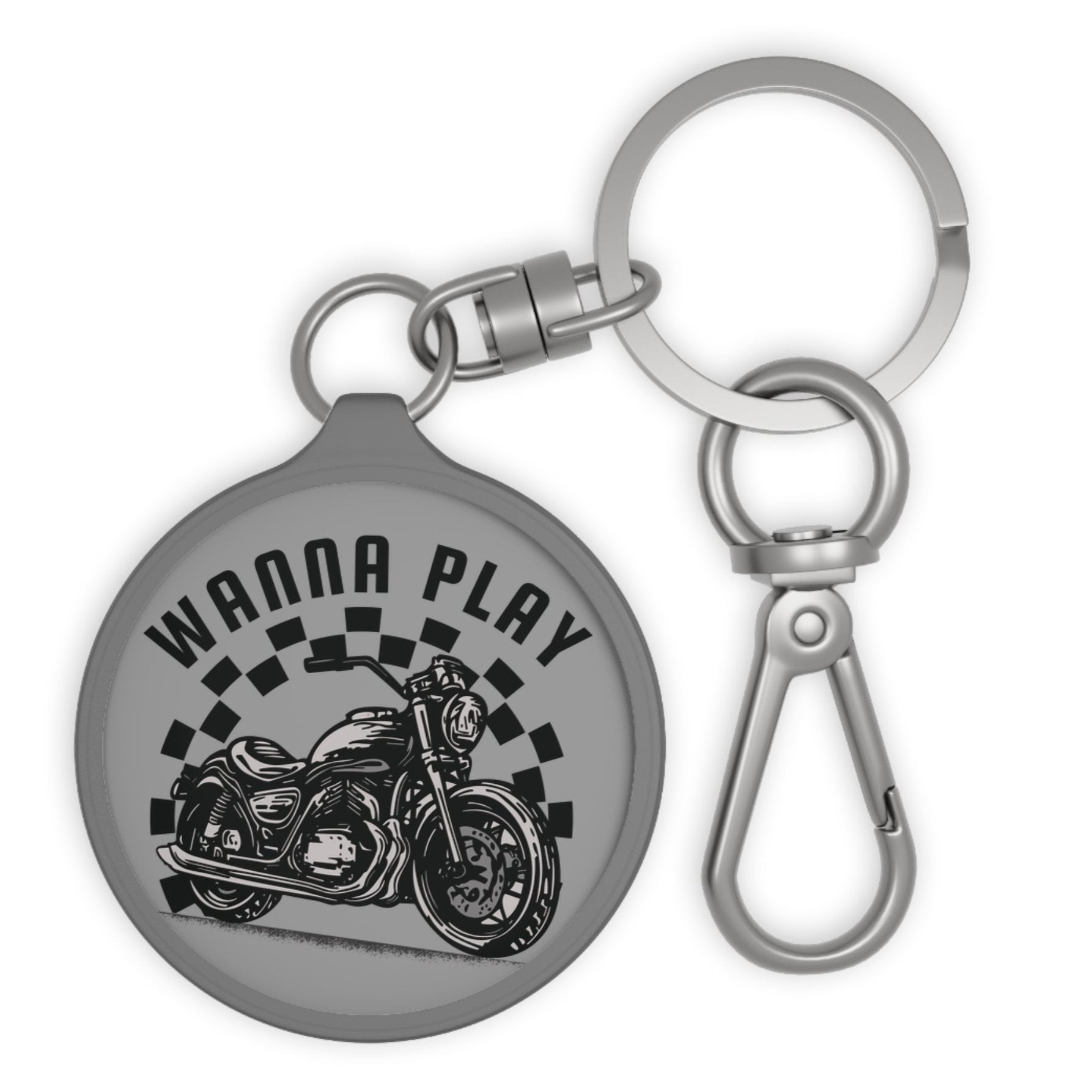 Wanna Play Acrylic Motorcycle Keychain