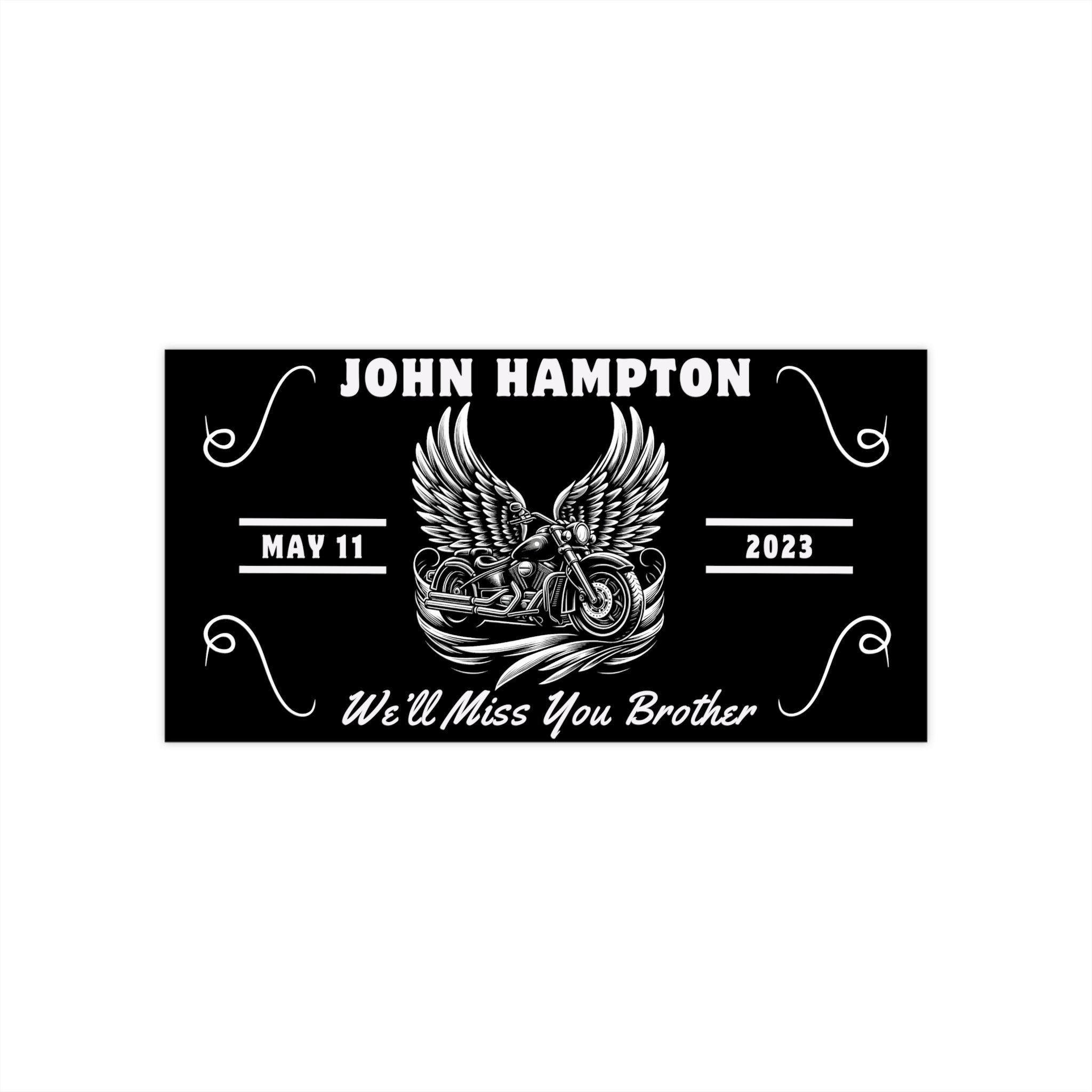 Winged Cruiser Design Biker Memorial Bumper Sticker