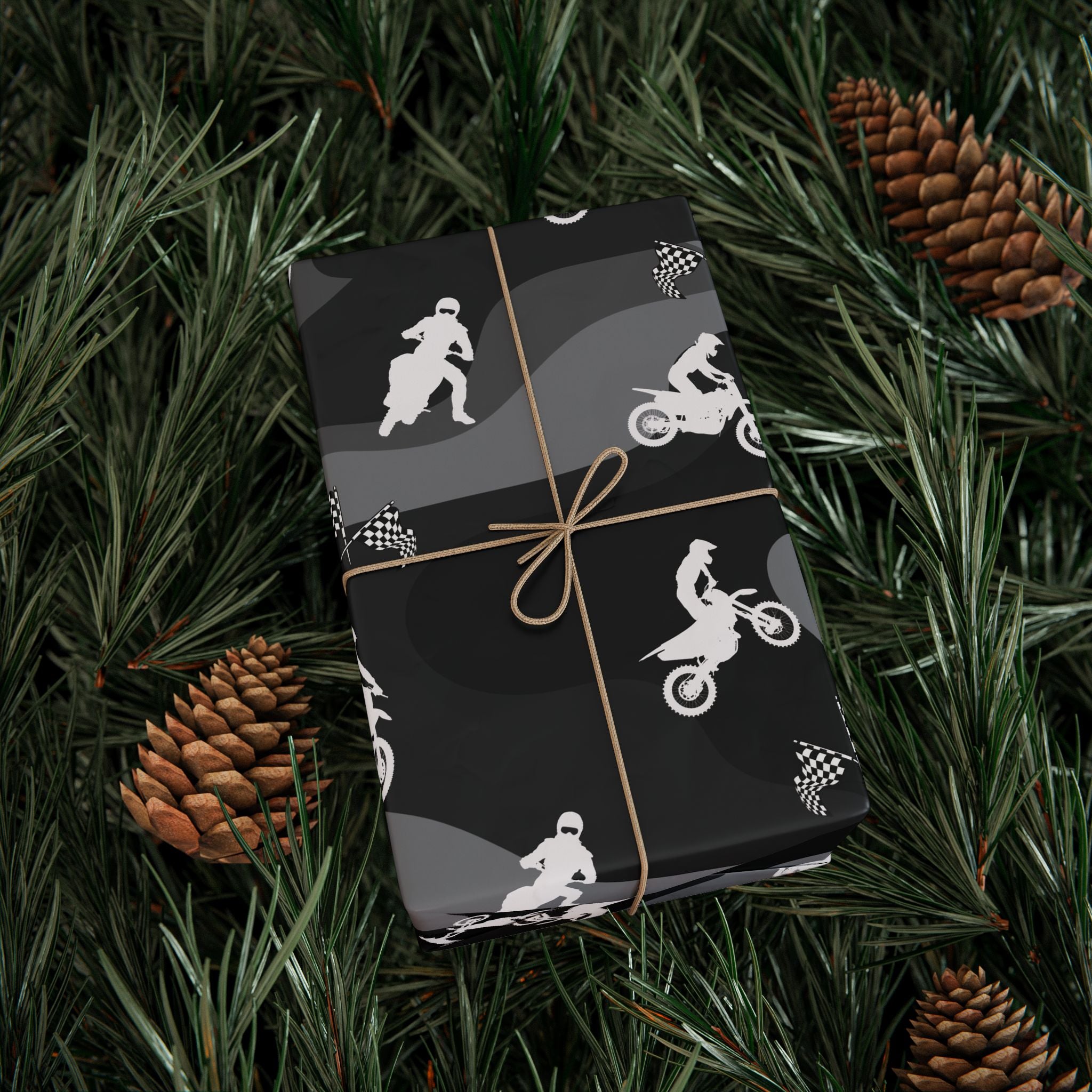 Gift Wrap - Camo Motocross