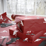 Gift Wrap - Red Motocross