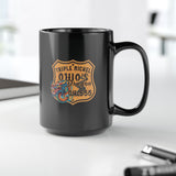 OH-555 Triple Nickel Black Coffee Mug, 15oz