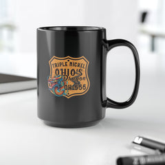 OH-555 Triple Nickel Black Coffee Mug, 15oz