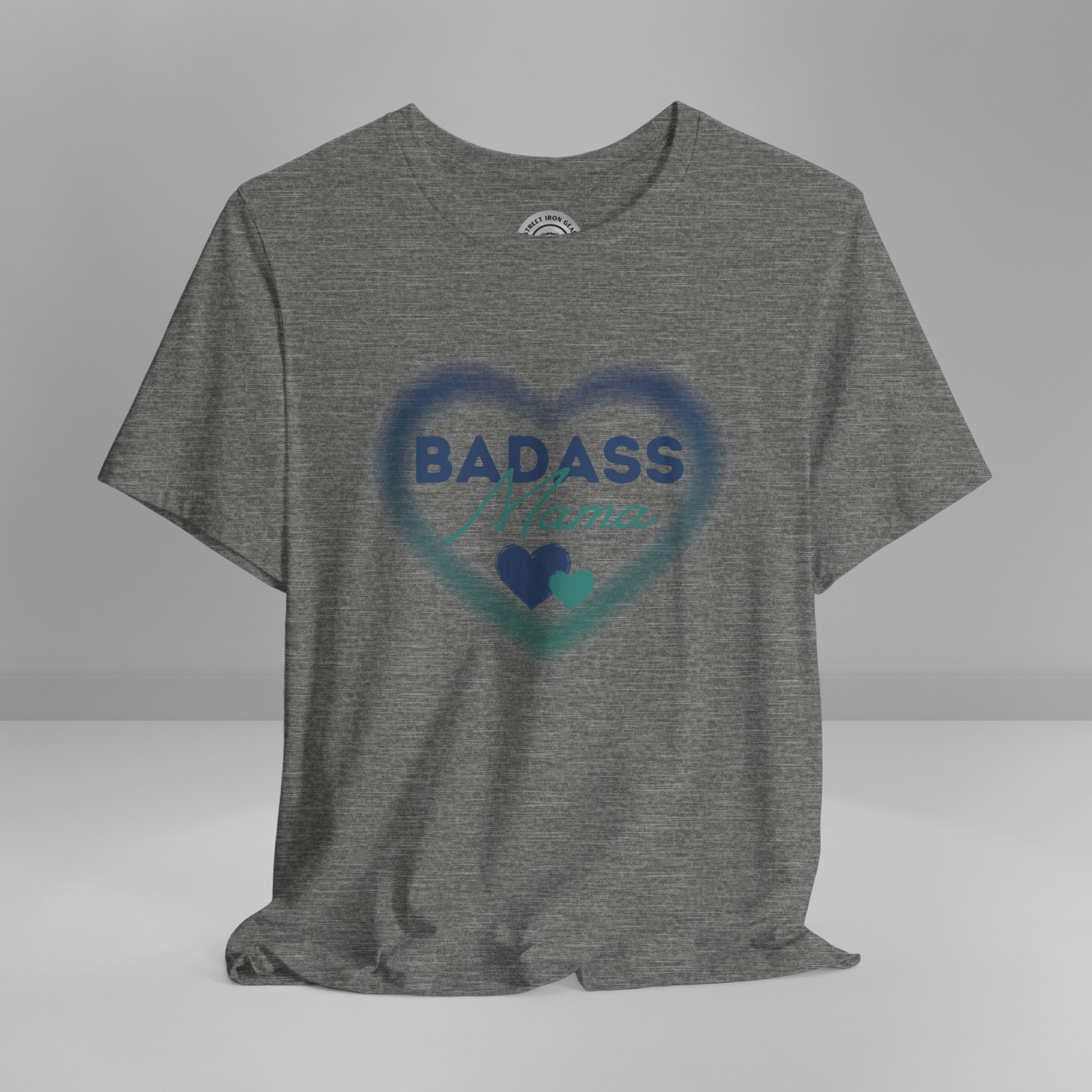 Badass Mama Heart Crew Neck TShirt