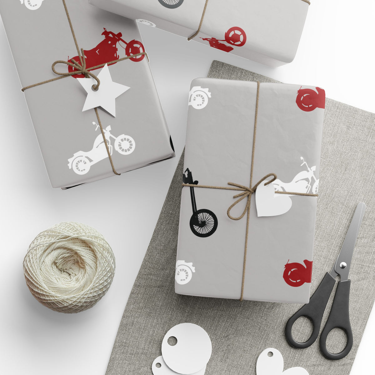 Gift Wrap - Motorcycle Cruiser & Chopper