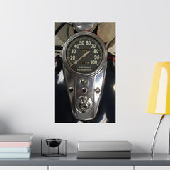 Vintage Harley Police Special Motorcycle Poster