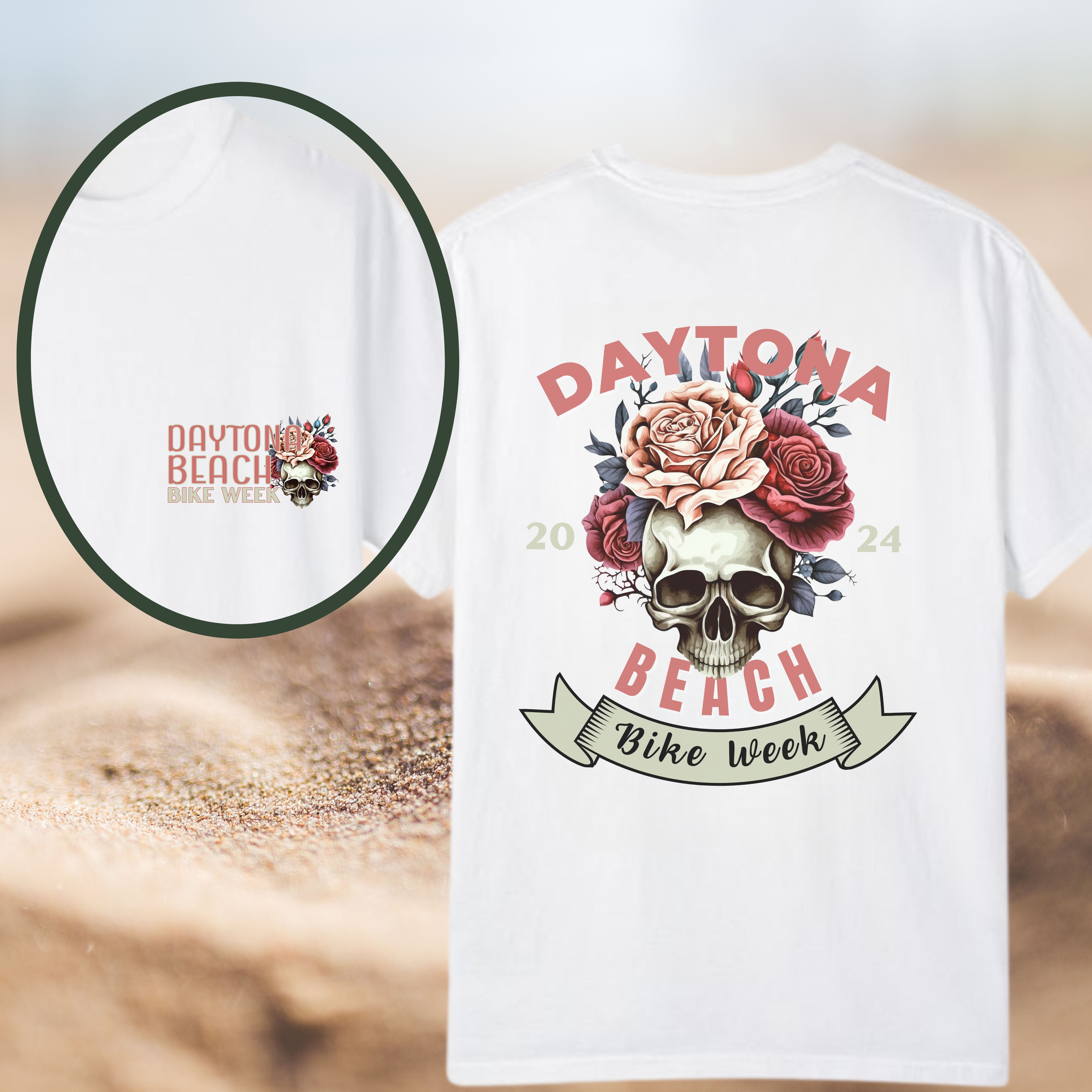 Daytona Beach Bike Week 2024 Premium Crew Neck TShirt