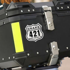 TN-421 The Snake Road Sign Motorcycle Decal