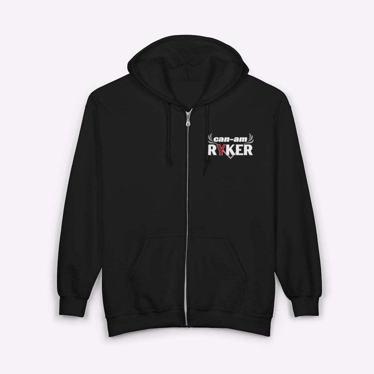 Can-Am Ryker Winged Logo Zip-Up Biker Hoodie