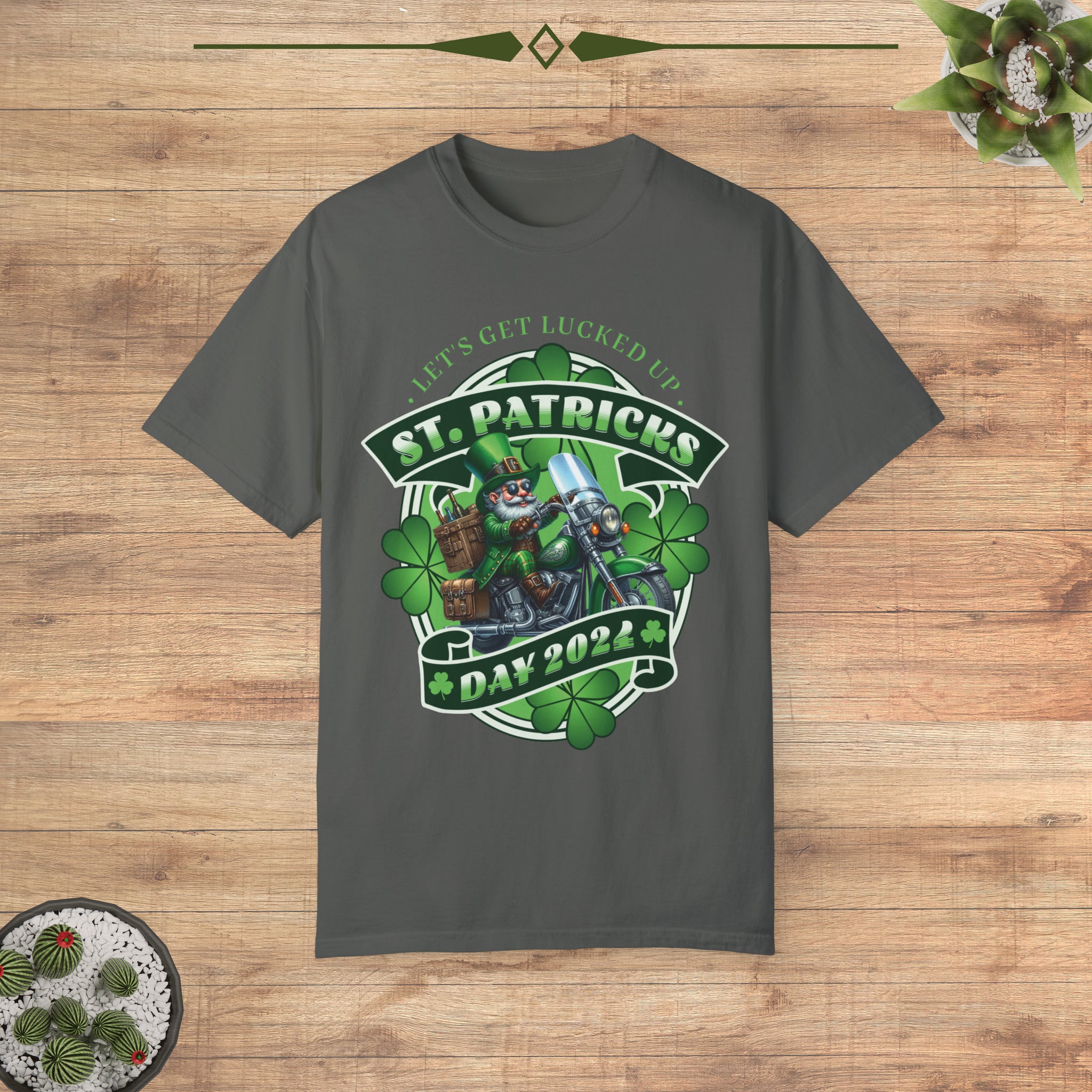 St Patrick's Day Crew Neck Tshirt - Let's Get Lucked Up