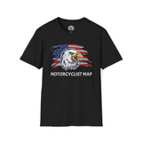 Motorcyclist Map Crew Neck TShirt