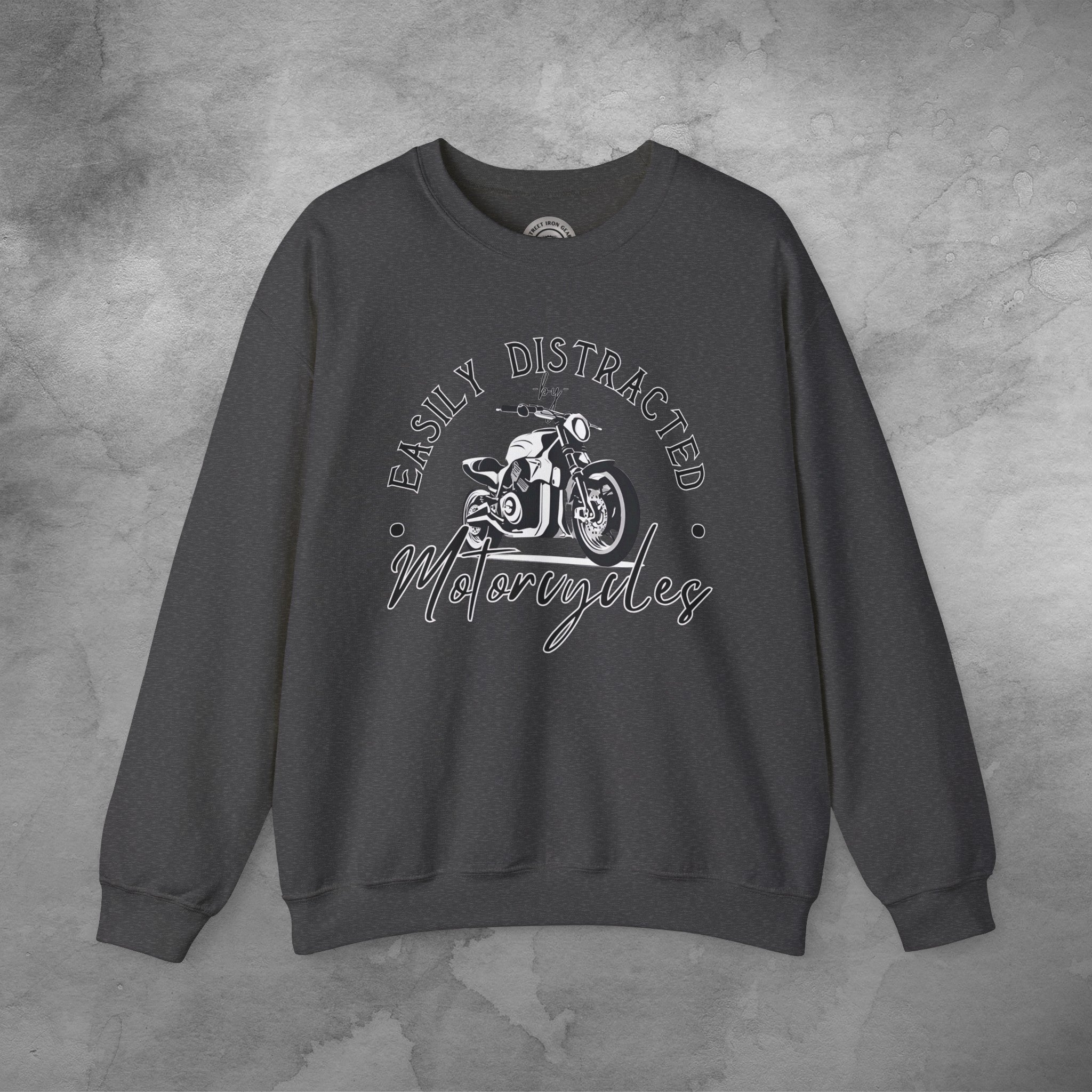 Funny Motorcycle Crew Neck Sweatshirt