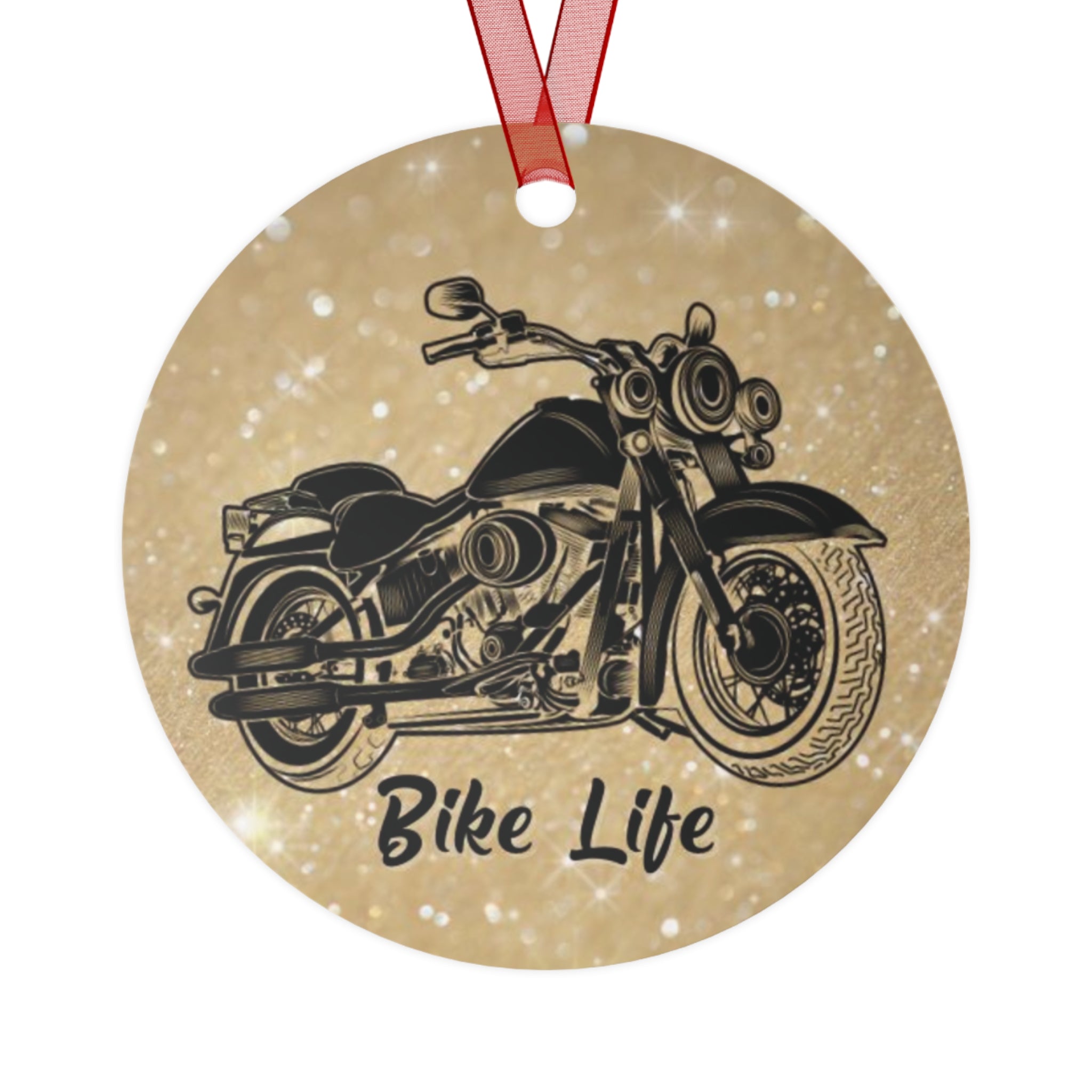 Motorcycle Aluminum Christmas Ornament