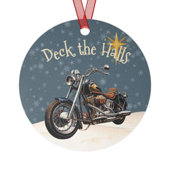 Vintage Harley Davidson Motorcycle Aluminum Christmas Ornament