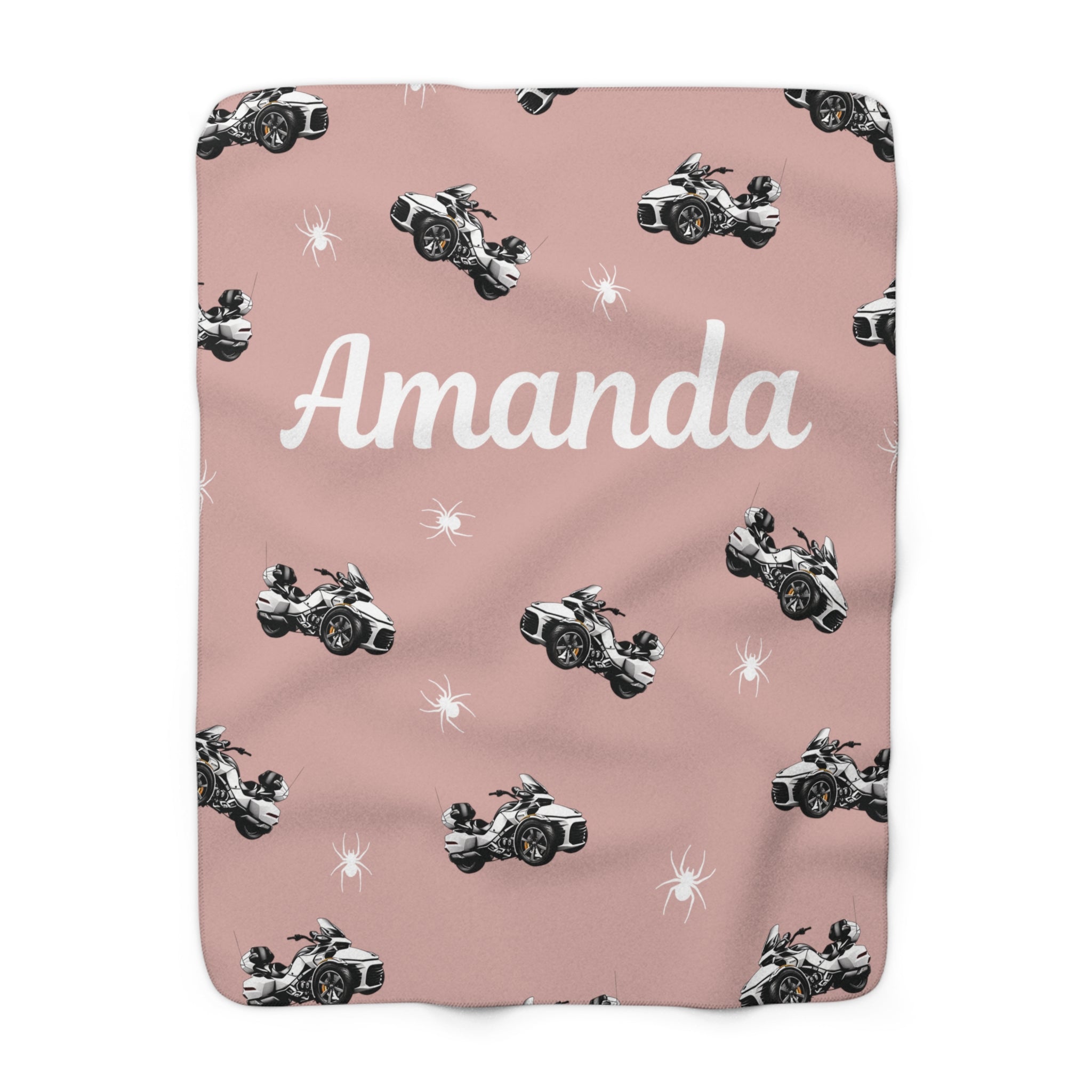 Can-Am Spyder Sherpa Fleece Blanket (Customizable)