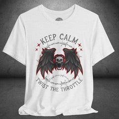 Screaming Skull Biker Culture Crew Neck TShirt