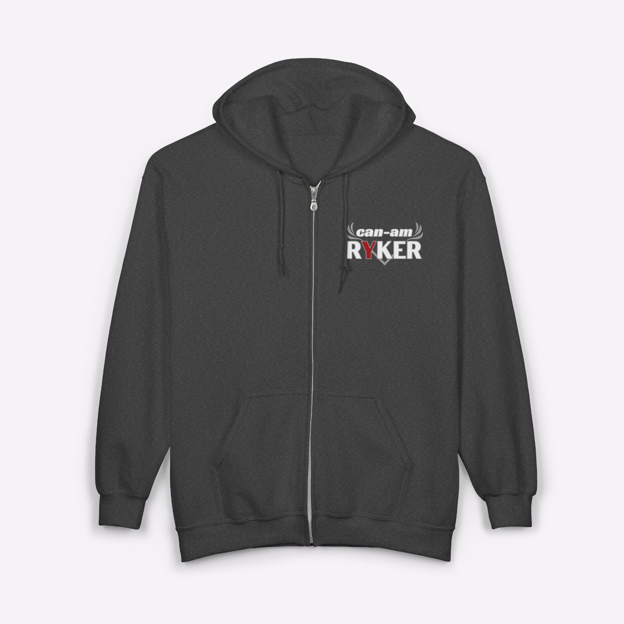 Can-Am Ryker Winged Logo Zip-Up Biker Hoodie