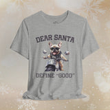 French Bulldog Biker Christmas Crew Neck TShirt