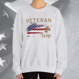 American Veteran Wife Crew Neck Sweatshirt