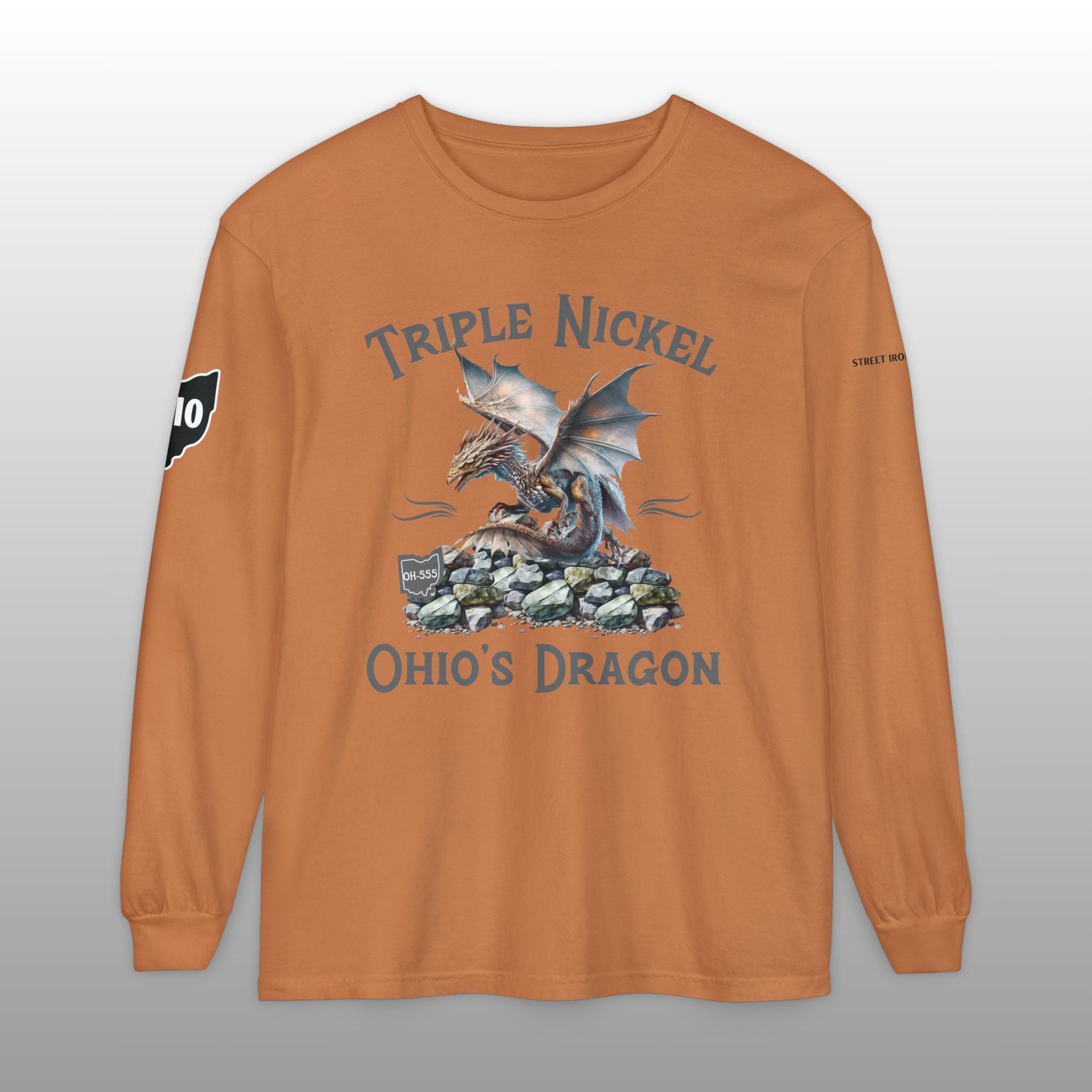 Triple Nickel OH-555 Ohio's Dragon Long Sleeve Tee