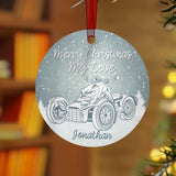 Can-Am Ryker Aluminum Christmas Ornament (Customizable)